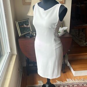 Black Label Ralph Lauren Wool blend sleeveless lined sheath Dress